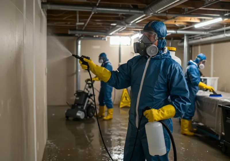 Basement Sanitization and Antimicrobial Treatment process in Danielsville, GA
